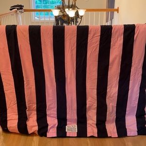 Jack wills twin size navy blue and pink duvet cover